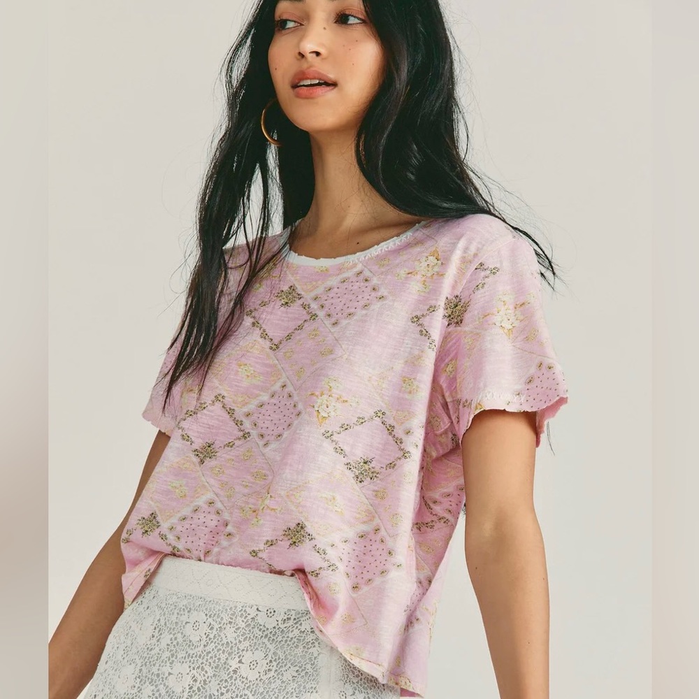 LoveShackFancy Calix Tee XS